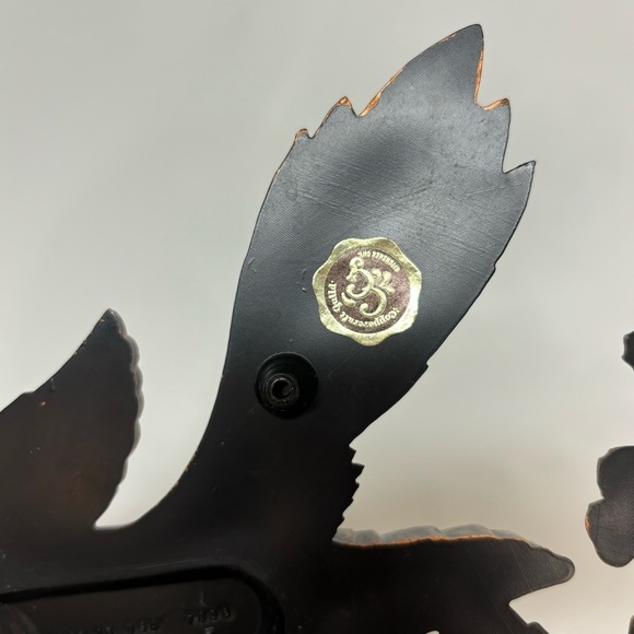 Pair Of Mcm Coppercraft Guild Birds On Dogwood Branch - Picture 10 of 14